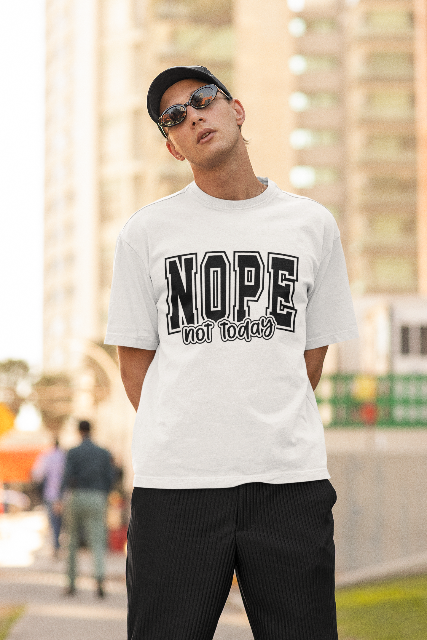 NOPE Not Today Sarcastic Graphic Tee | Unisex Short Sleeve T-Shirt, Casual Streetwear, Humor Apparel, Everyday Comfort T-Shirt