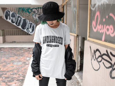 Undiagnosed But Something Ain't Right Graphic Tee | Unisex Short Sleeve T-Shirt, Gift for Friends, Casual Wear, Mental Health Humor Shirt