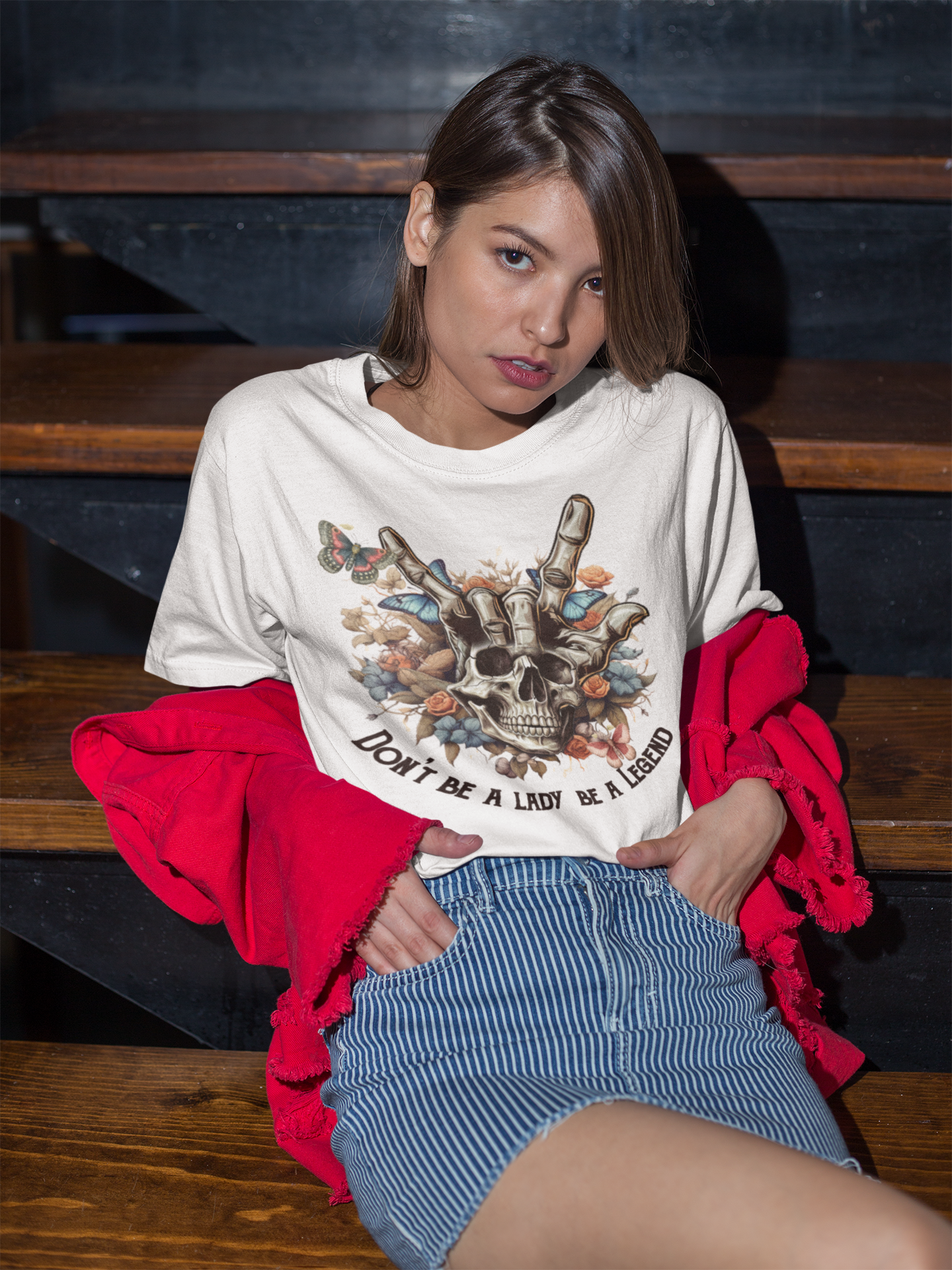 Legendary Skull Graphic Tee | Unisex Short Sleeve T-Shirt, Alternative Fashion, Edgy Apparel, Gift for Her, Statement Tee