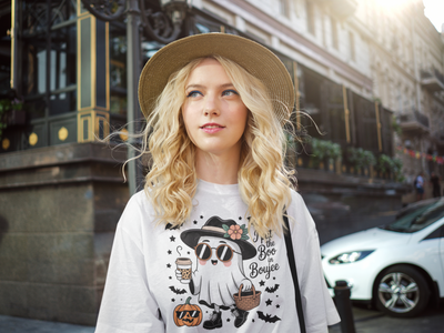 Boo-tiful Ghost Graphic Tee | Unisex Short Sleeve T-Shirt for Halloween Fun, Unisex Halloween T-Shirt, Spooky Season Apparel, Fall Festival Shirt, Cute Ghost Graphic Tee