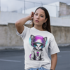 Galactic Cat Graphic Tee | Unisex Short Sleeve T-Shirt, Cosmic Cat Astronaut Shirt, Cute Pet Lover Gift, Fun Space Cat Apparel, Birthday, Casual Wear, Unique Gift