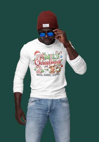 Family 2025 Christmas Memories Long Sleeve Tee | Matching Holiday Shirts For Families