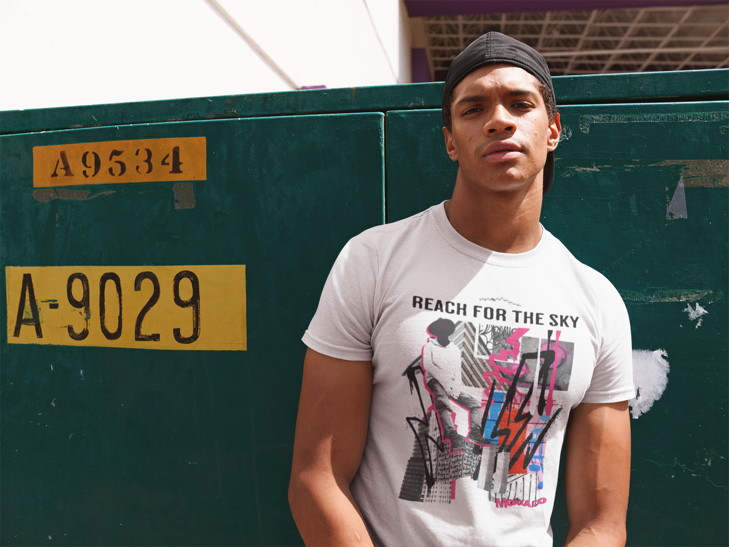 Streetwear Art Collage "Reach For The Sky" Unisex Tee | Everyday City Life T-Shirt, Urban Clothing