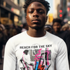Reach for the Sky Long Sleeve Tee — Retro Skate Graphic Cotton Shirt