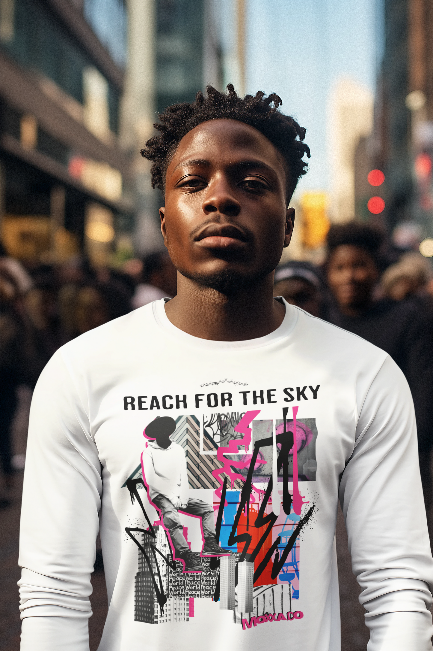 Reach for the Sky Long Sleeve Tee — Retro Skate Graphic Cotton Shirt