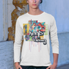 "Keep Going" Streetwear Art Collage Unisex Long Sleeve Tee | Streetwear Long Sleeved Shirt, Urban Clothing