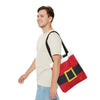 Santa Belt Christmas Tote Bag | Festive Holiday Gift & Shopping Bag