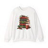 Christmas Book Lovers Unisex Crewneck Sweatshirt | Cozy Christmas Holiday Graphic Pullover