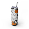 Spooky Halloween 20oz Tumbler With Straw, Ghosts and Pumpkins, Trick or Treat Mug, Fall Party Drinkware, Cute Halloween Accessory