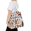 "Just a Girl Who Loves Christmas"  Christmas Tote Bag | Festive Holiday Gift & Shopping Bag, Gift For Her, Just A Girl