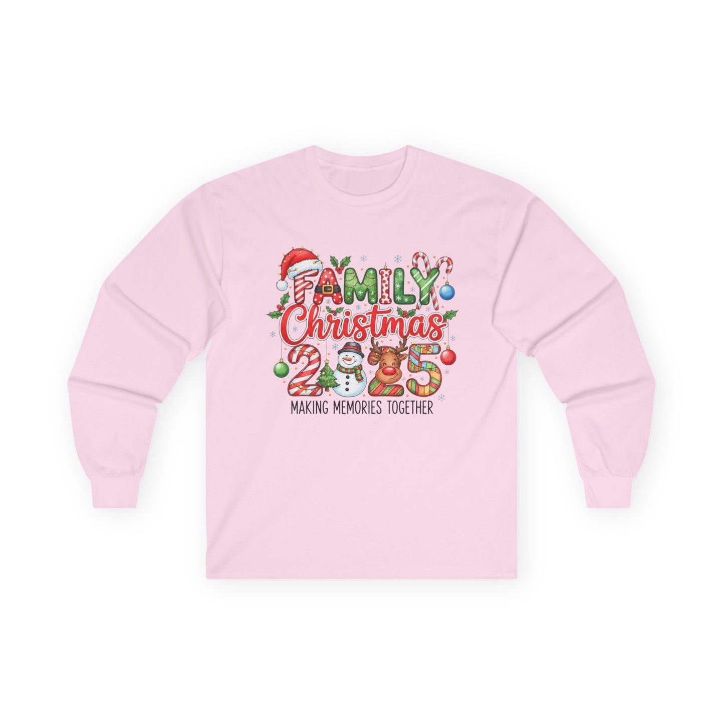Family 2025 Christmas Memories Long Sleeve Tee | Matching Holiday Shirts For Families