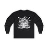 Haunted House Long Sleeve Tee – Witchy Fashion, Perfect for Halloween, Gift for Witches, Casual Outfit, Unisex Style