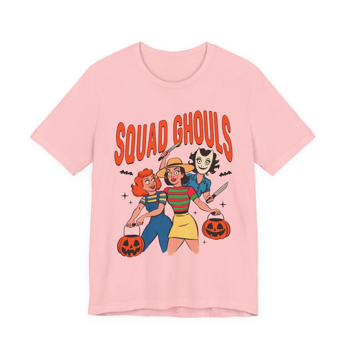 Squad Ghouls Tee Halloween Unisex T-Shirt, Cute Graphic Shirt, Fall Apparel, Fun Party Top, Halloween Costume T-Shirt