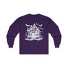Haunted House Long Sleeve Tee – Witchy Fashion, Perfect for Halloween, Gift for Witches, Casual Outfit, Unisex Style