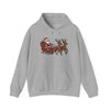 Santa Sleigh Hoodie | Christmas Festive Holiday Hooded Sweatshirt