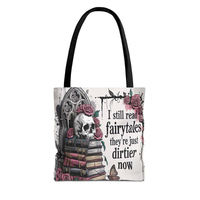 Whimsical Dark Fantasy Literary Tote Bag - BookTok Girly Reading Bag, Perfect for Book Lovers, Readers, Unique Gift, Everyday Use, Halloween, Literary Events
