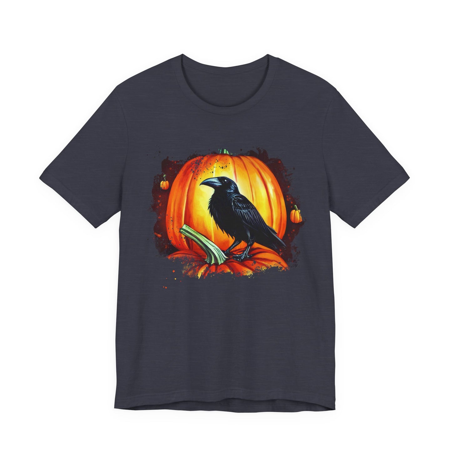 Halloween Raven Tee - Spooky T-Shirt, Unisex Halloween Shirt, Fall Fashion, Pumpkin Lover Gift, Cozy Casual Wear