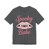Spooky Babe Tee - Unisex Jersey Short Sleeve T-Shirt, Halloween Outfit, Casual Wear, Gift for Her, Graphic Tee