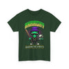 Anarchy Alien Graphic Tee | Cartoon Alien with Bat & Skull Streetwear T-Shirt