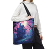 Spooky Haunted House Tote Bag | Perfect for Halloween, Trick or Treating, Cozy Nights, Gift for Halloween Lovers