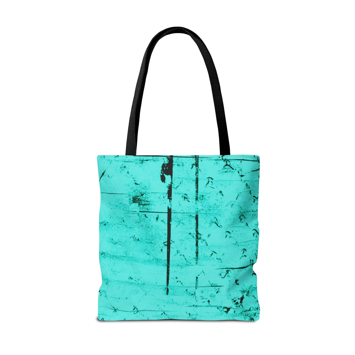 Certified Menace Turquoise Graphic Tote Bag | All Over Print Urban Grunge Streetwear Tote Bag