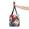 Gnome Christmas Tote Bag | Festive Holiday Gift & Shopping Bag