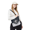 Gothic Skull Tote Bag, Halloween Gift, Gothic Decor, Edgy Fashion, Reusable Shopping Bag