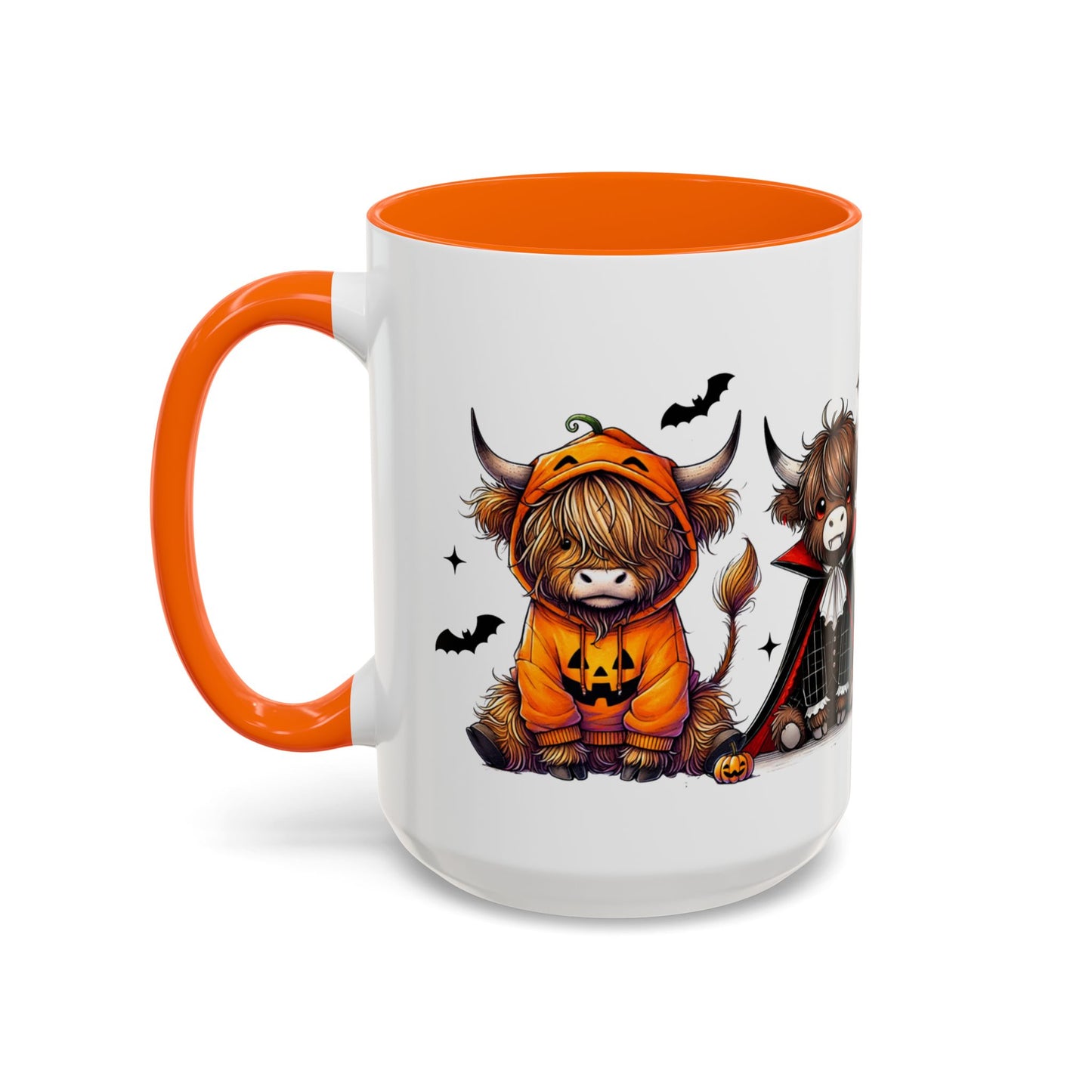 Halloween Highland Cow Coffee Mug, Cute Mug, Spooky Drinkware, Gifts for Cow Lovers, Fall Décor, Halloween Decor