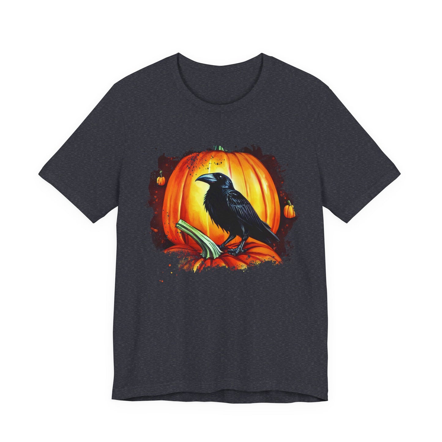 Halloween Raven Tee - Spooky T-Shirt, Unisex Halloween Shirt, Fall Fashion, Pumpkin Lover Gift, Cozy Casual Wear