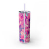 Caution I Have No Filter 20oz Skinny Tumbler With Straw  - Perfect for Travel, Parties, Gifts, Daily Use, and More