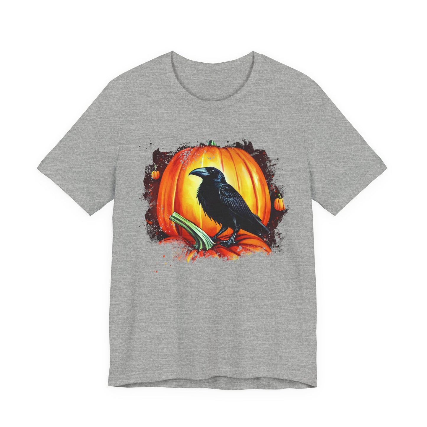 Halloween Raven Tee - Spooky T-Shirt, Unisex Halloween Shirt, Fall Fashion, Pumpkin Lover Gift, Cozy Casual Wear