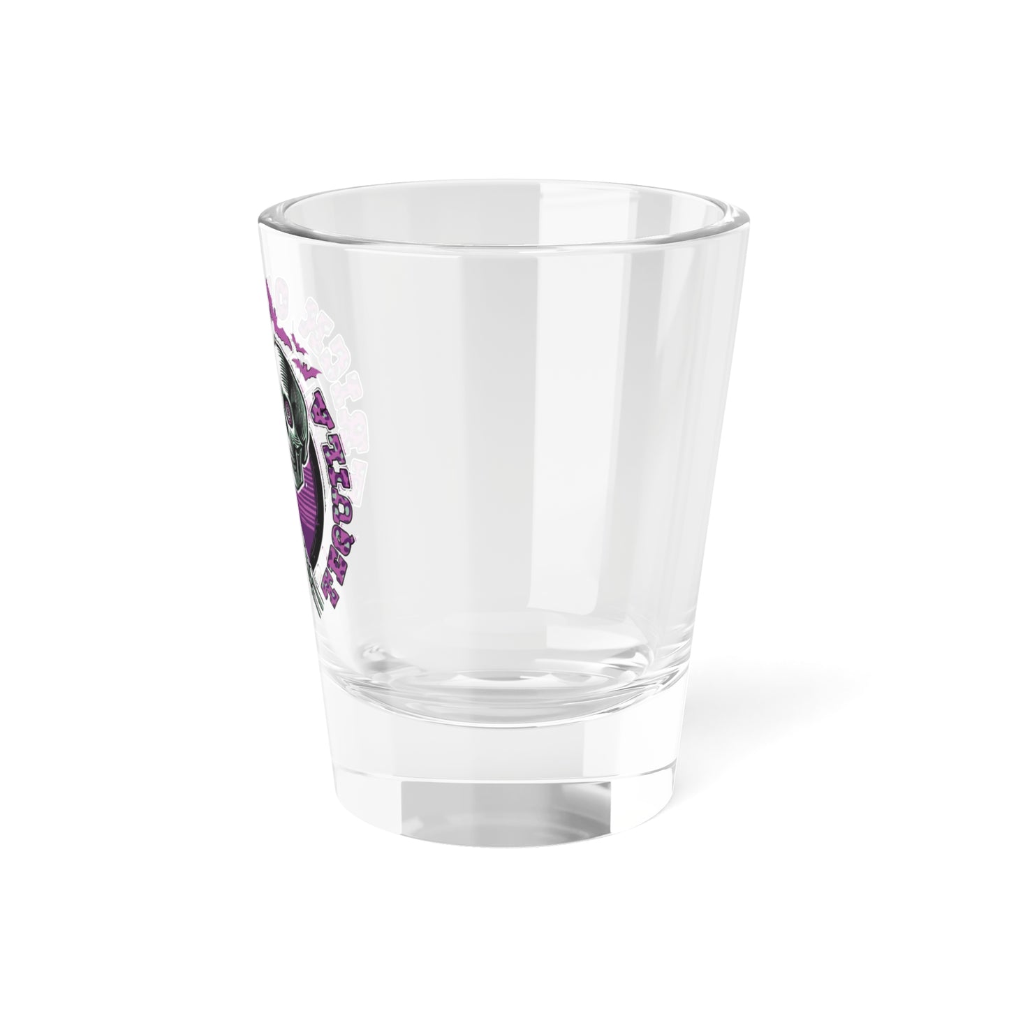 Halloween 1.5oz Shot Glass | Trick or Tequila | Skull Design for Parties, Trick or Treat, Unique Barware, Spooky Decor, Gift for Drink Lovers