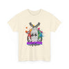 Gangster Graphic Streetwear Tee | Color Splash Ski Mask with Crossed Guns T-Shirt