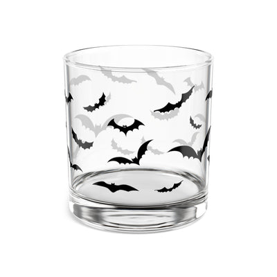Spooky Bat Halloween Rocks Glass, 10oz - Perfect for Halloween Parties, Home Bar Decor, Gifts for Cocktail Lovers, Unique Drinkware, Haunted Theme
