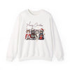 Merry Christmas Cat Unisex Crewneck Sweatshirt | Cozy Christmas Holiday Graphic Pullover