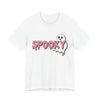 Spooky Ghost Tee | Unisex Jersey Shirt for Halloween, Cute Graphic Tee for Fall, Trick or Treat, Party Wear, Ghost Lover Gift