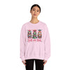 Christmas Nutcracker "Y'all are Nuts" Unisex Crewneck Sweatshirt | Cozy Christmas Holiday Graphic Pullover