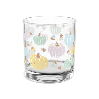 Whimsical Fall Pumpkin Rocks Glass, 10oz | Fall Decor, Autumn Cocktail Glass, Cute Home Bar, Seasonal Gift, Halloween Partyware