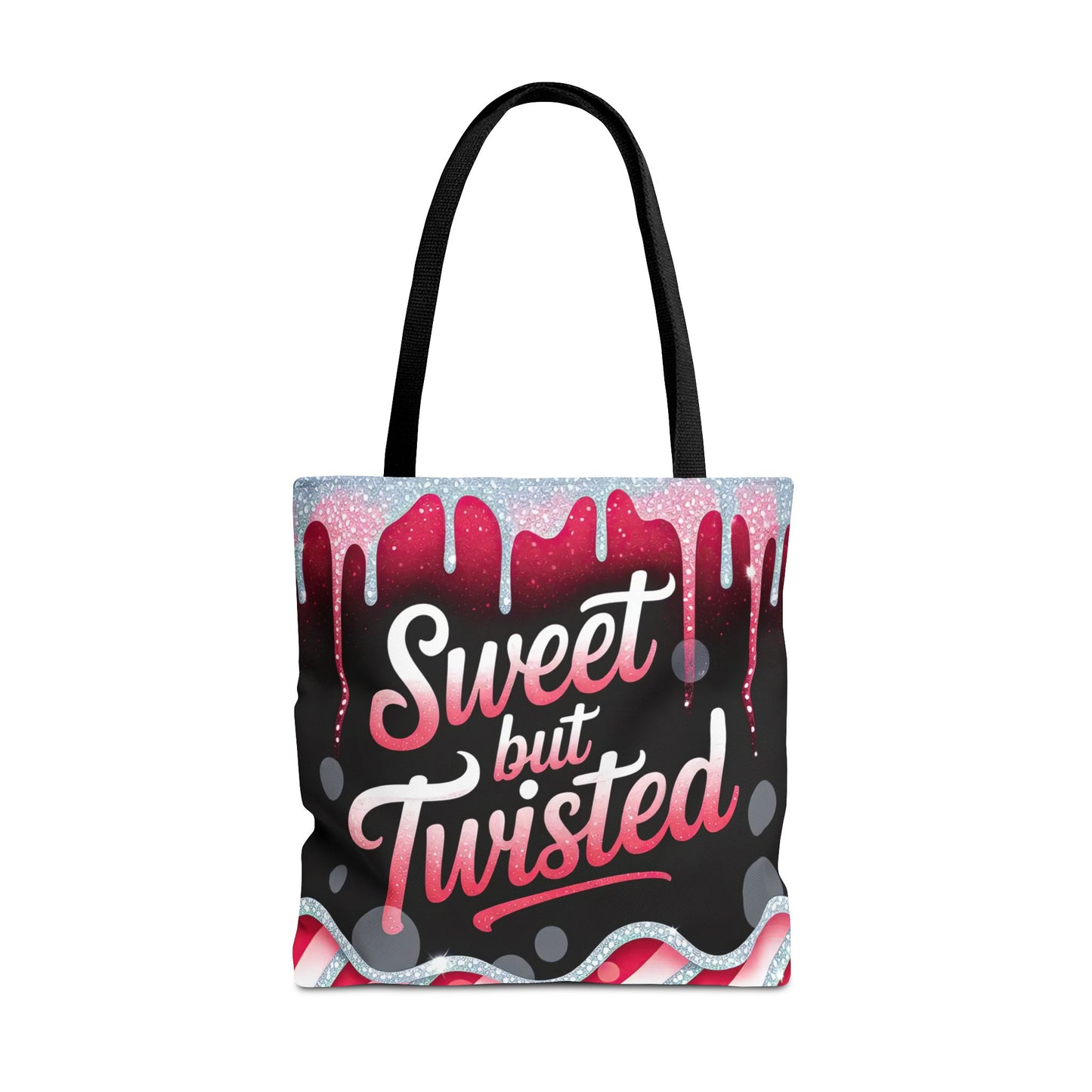 Sweet But Twisted Christmas Tote Bag | Festive Holiday Gift & Shopping Bag