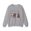 Merry Christmas Cat Unisex Crewneck Sweatshirt | Cozy Christmas Holiday Graphic Pullover