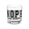 Funny NOPE Not Today 10oz Rocks Glass | Perfect Gift for Sarcastic Friends, Birthdays, Holiday Parties, Home Barware