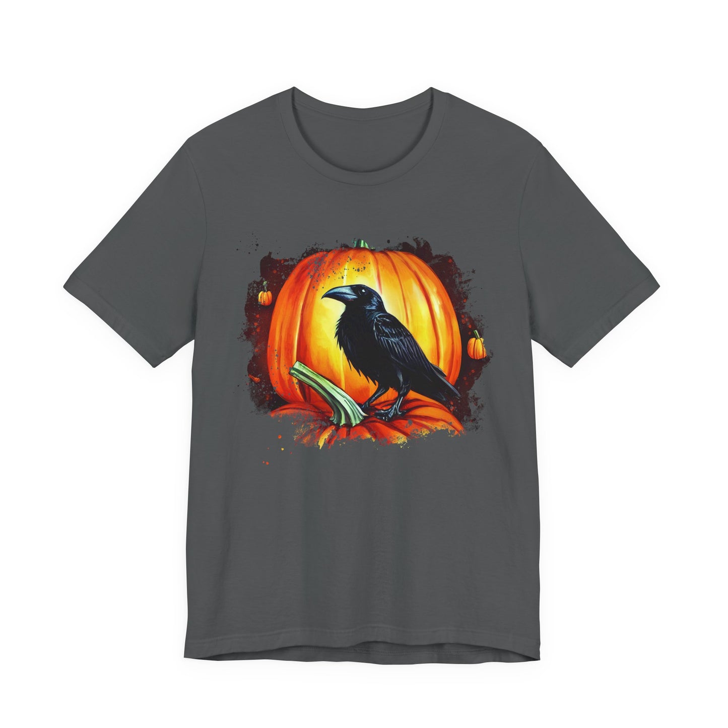Halloween Raven Tee - Spooky T-Shirt, Unisex Halloween Shirt, Fall Fashion, Pumpkin Lover Gift, Cozy Casual Wear