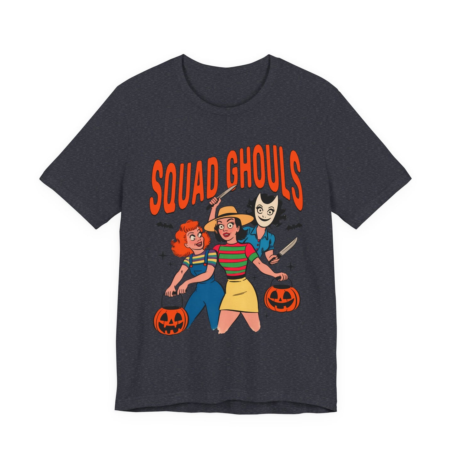 Squad Ghouls Tee Halloween Unisex T-Shirt, Cute Graphic Shirt, Fall Apparel, Fun Party Top, Halloween Costume T-Shirt