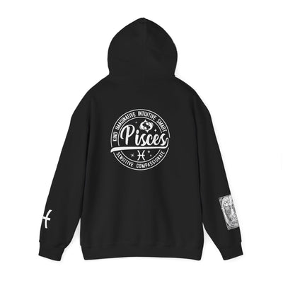 Pisces Zodiac Hoodie, Astrology Unisex Hooded Sweatshirt, Horoscope Apparel Gift, Cosmic Style Pullover