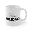 Festive Fox 11oz Christmas Mug  - Holiday Cheer Coffee Cup with Colorful Stained Glass Design