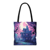 Spooky Haunted House Tote Bag | Perfect for Halloween, Trick or Treating, Cozy Nights, Gift for Halloween Lovers