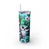 Cute Owls Skinny 20oz Tumbler With Straw, Perfect for Gifts, Floral Design, Drinkware for Owl & Animal Lovers, Travel or Home Use