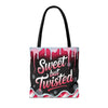 Sweet But Twisted Christmas Tote Bag | Festive Holiday Gift & Shopping Bag