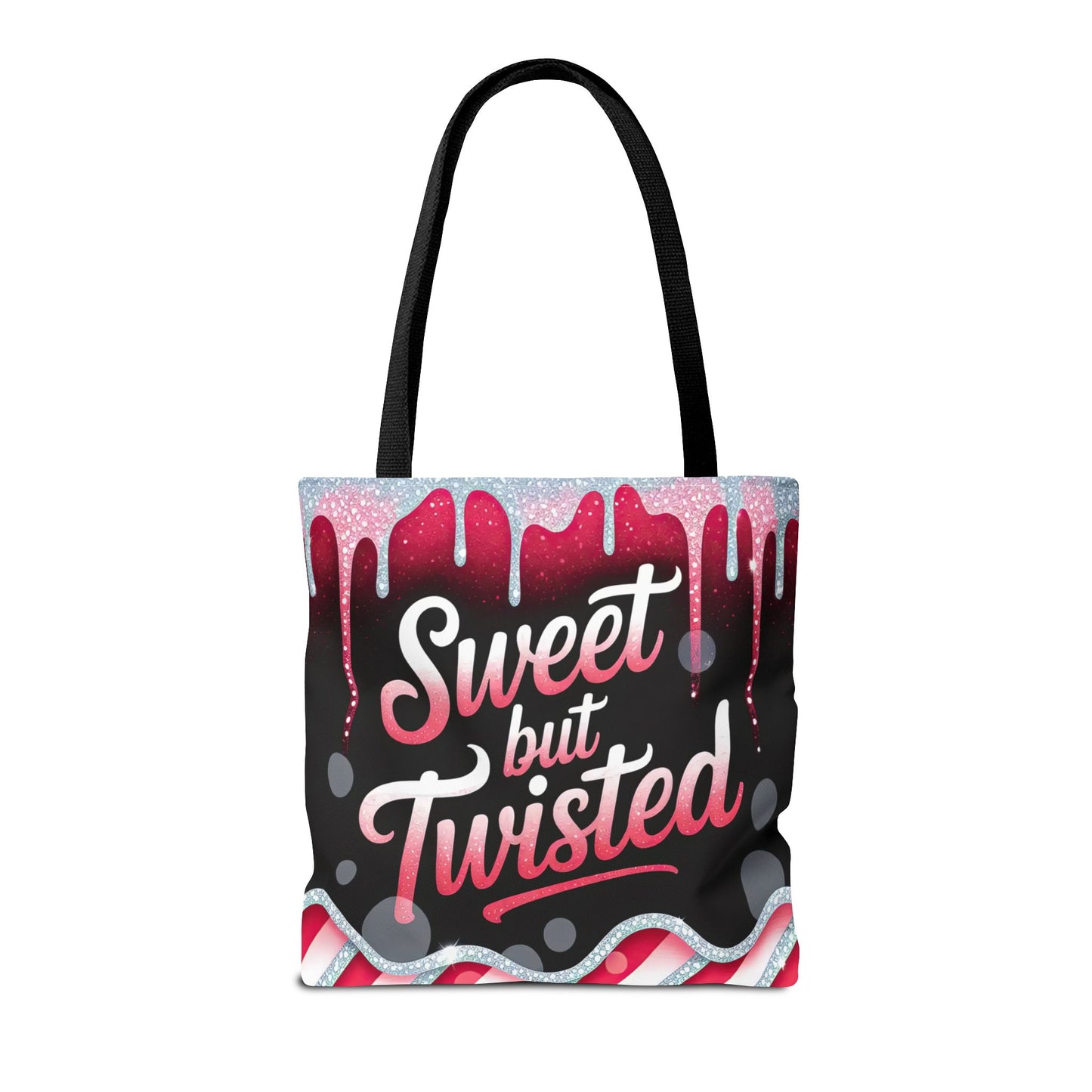 Sweet But Twisted Christmas Tote Bag | Festive Holiday Gift & Shopping Bag