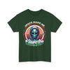 Alien Gangster Tee | "Space Made Me Gangster" Retro UFO Graphic Sci‑Fi T-Shirt